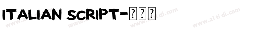 Italian Script字体转换